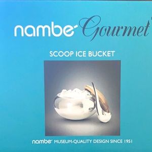 Nambe ice bucket & scoop